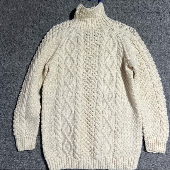 Womens M Wool Sweater Turtleneck Knit - Picture 4 of 9